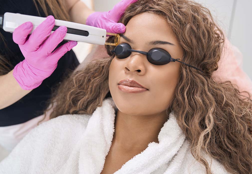 Spa African Woman in Beauty Salon
